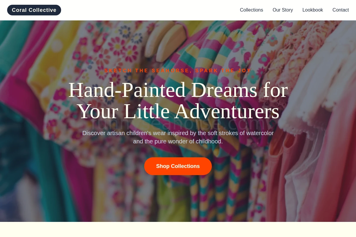 Watercolor Children Clothes
